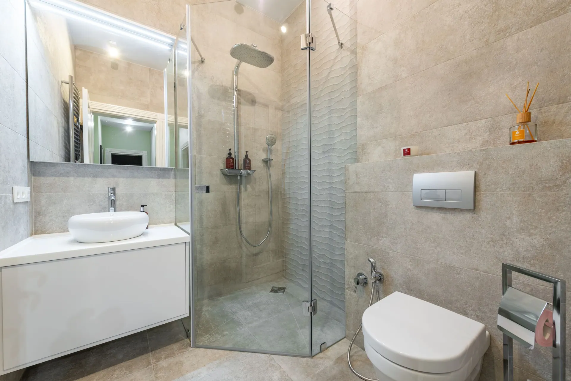 Badkamer met inloopdouche
